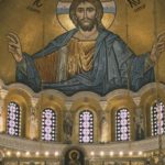 Belgrade Legends - Fresco Depicting Christ Pantocrator in the Dome of the Church of Saint Sava in Belgrade Serbia