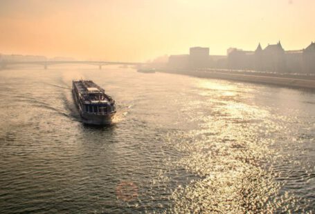 Danube - Boat in Sea Against Sky during Sunset