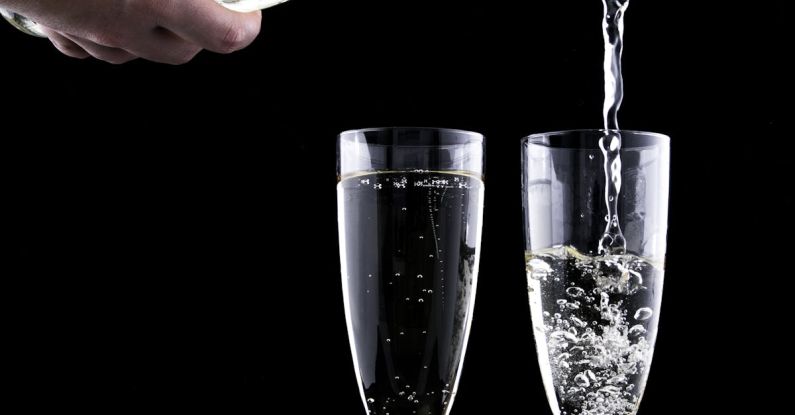 Memorable Events - Close-up of Beer Glass Against Black Background