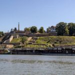 Belgrade Fortress - View of the Belgrade Fortress from the Sava River, Serbia